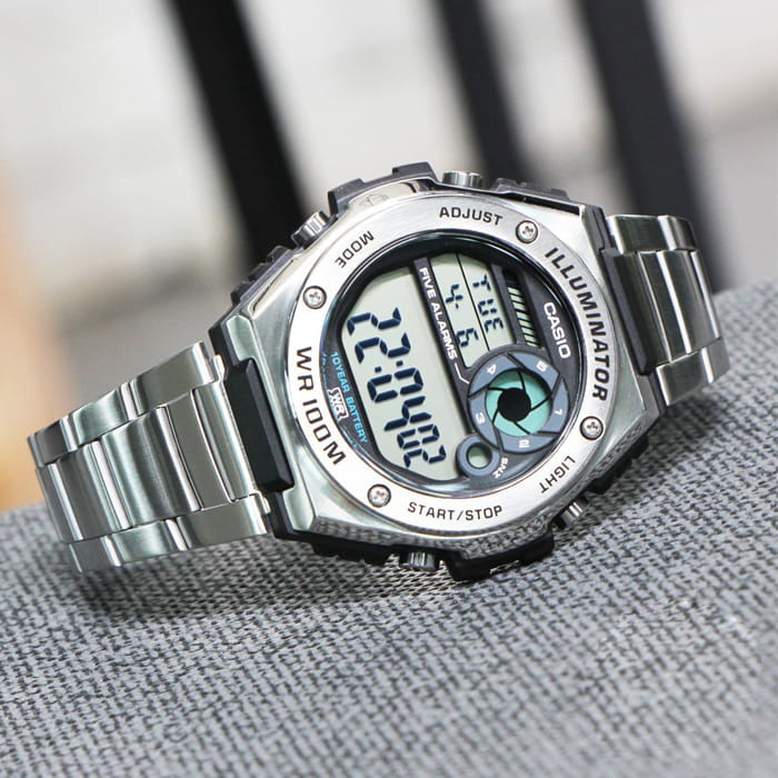 Casio Casio Collection Standard Digital MWD-100HD-1A кварцевые мужские часы часы крупный план черный циферблата