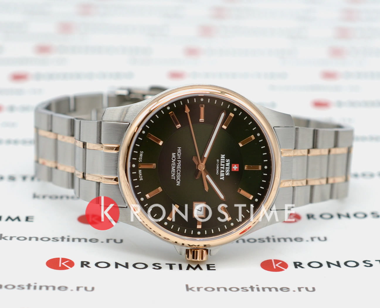 Swiss Military by Chrono Swiss Military by Chrono Сверхточные SM30200.33 , наручные мужские часы фото под углом