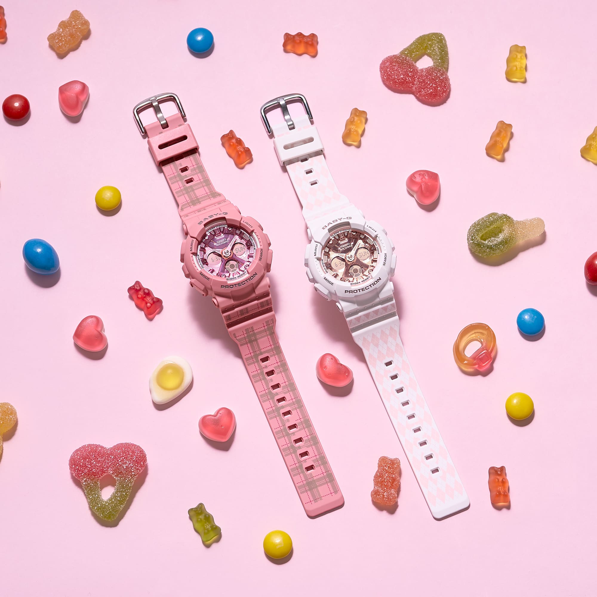 Casio Casio Baby-G BA-130SP-4A женские часы розовый циферблат на запястье