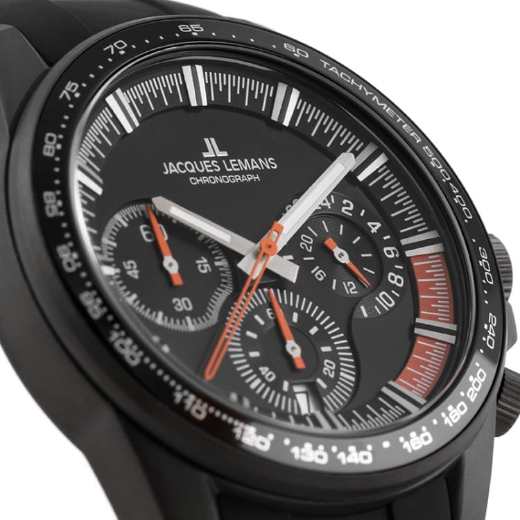 Jacques Lemans Jacques Lemans Sport 1-2127D,  австрия мужские часы на браслете силикон боковой вид