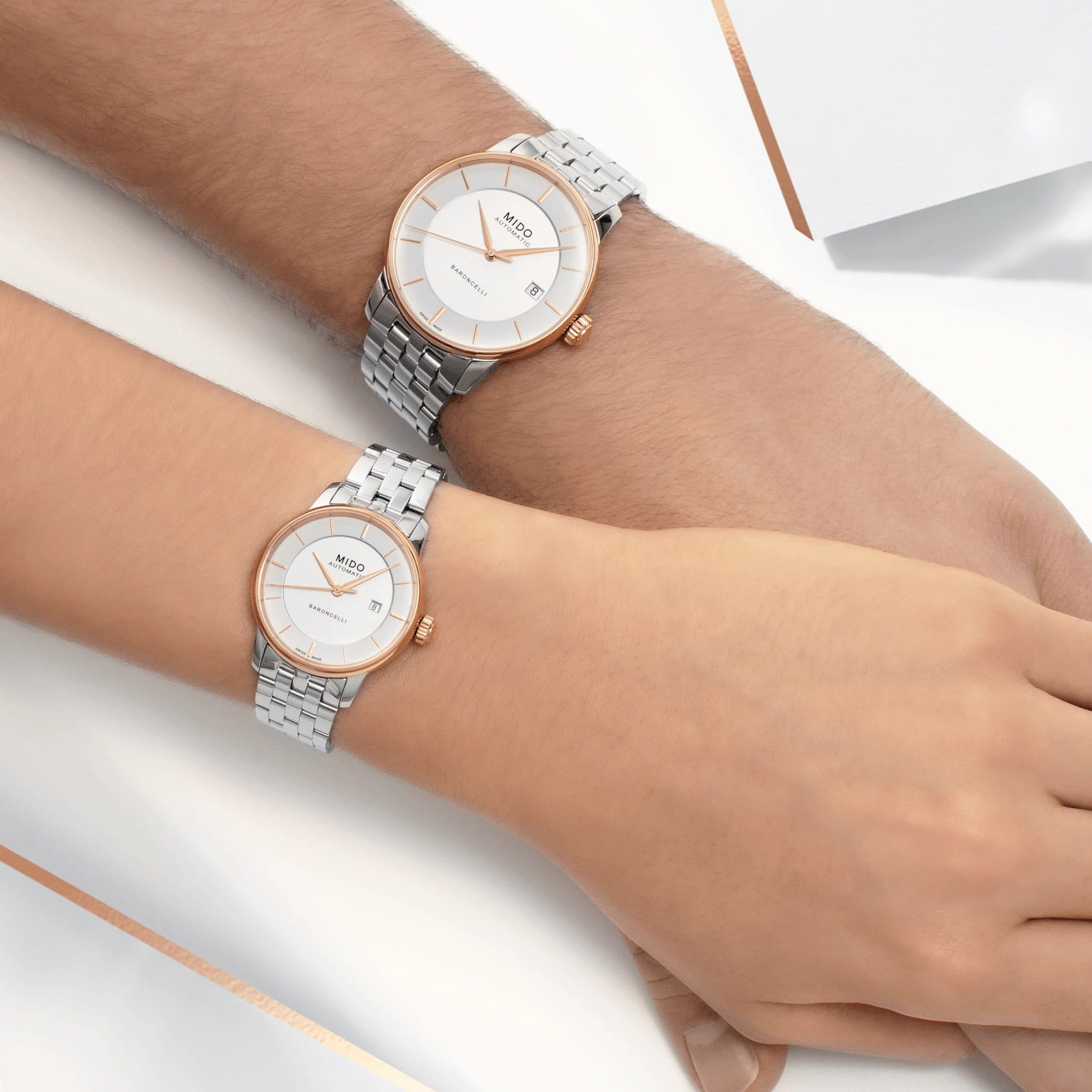 Оригинальные часы Mido Mido Baroncelli Signature Gent M037.407.21.031.00 механические калибр механизма mido calibre 80 (на базе eta c07.611) общий вид