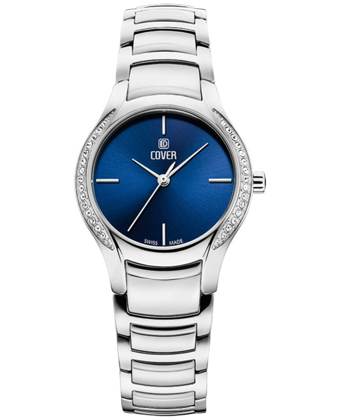Cover Cover Sandara CO203.02  CO203.02 кварцевые женские часы синий циферблат, браслет нержавеющая сталь — вид спереди