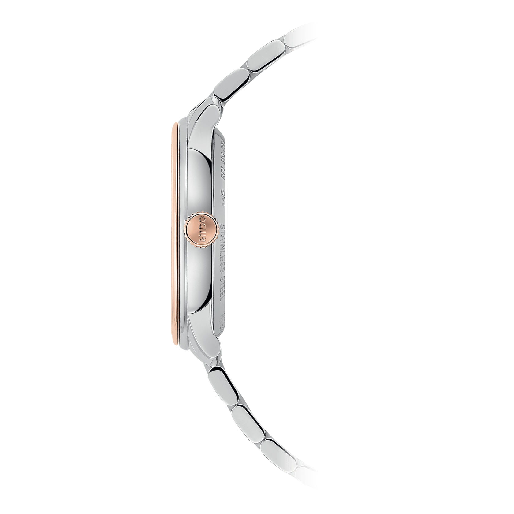 Mido Mido Baroncelli Smiling Moon Lady M027.207.22.010.01, baroncelli швейцария женские часы на браслете нержавеющая сталь с pvd-покрытием боковой вид