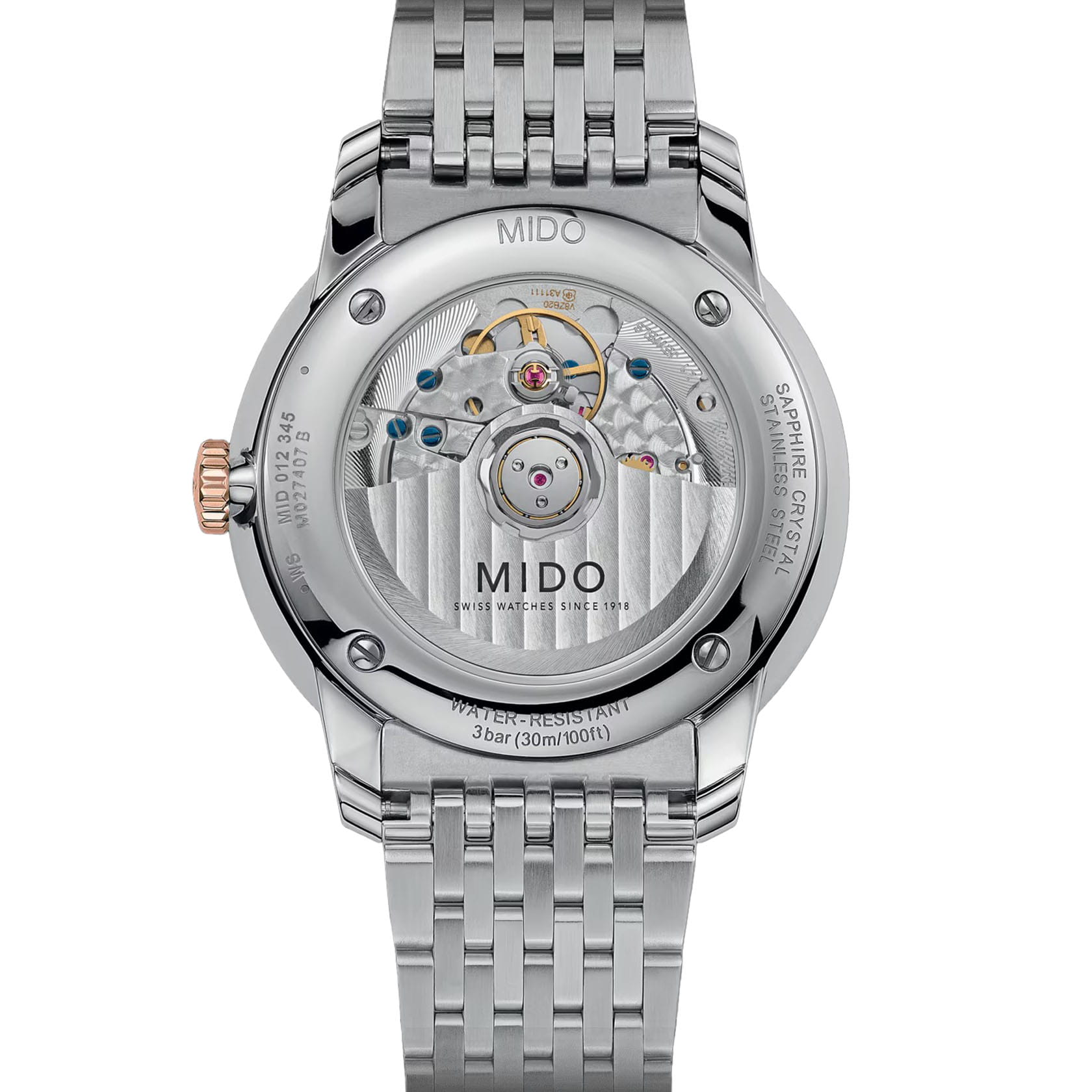 Mido Mido Baroncelli Heritage M027.407.22.011.00 , наручные мужские часы фото под углом