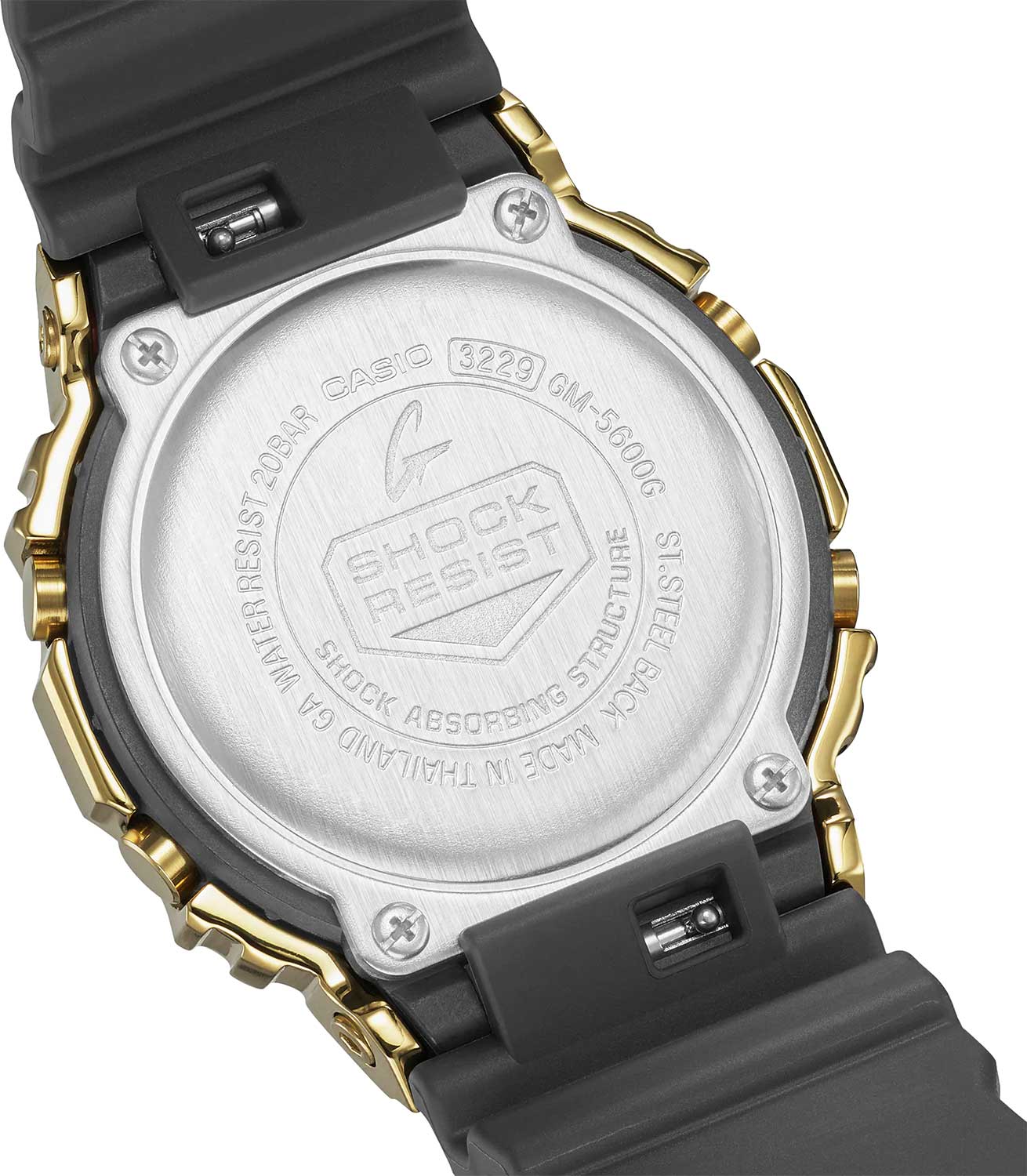 Casio Casio G-Shock GM-5600G-9DR (GM-5600G-9), g-shock япония мужские часы на браслете пластик боковой вид