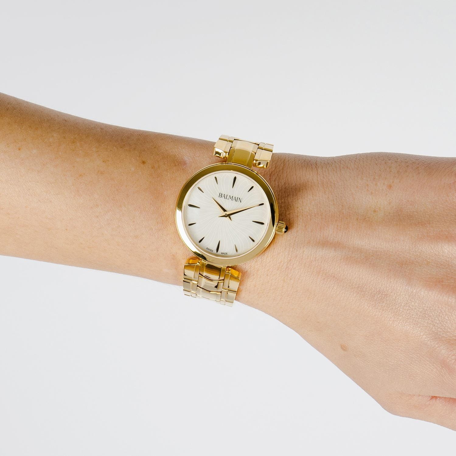 Balmain Balmain Madrigal B4270.33.86,  швейцария женские часы на браслете нержавеющая сталь с pvd-покрытием боковой вид