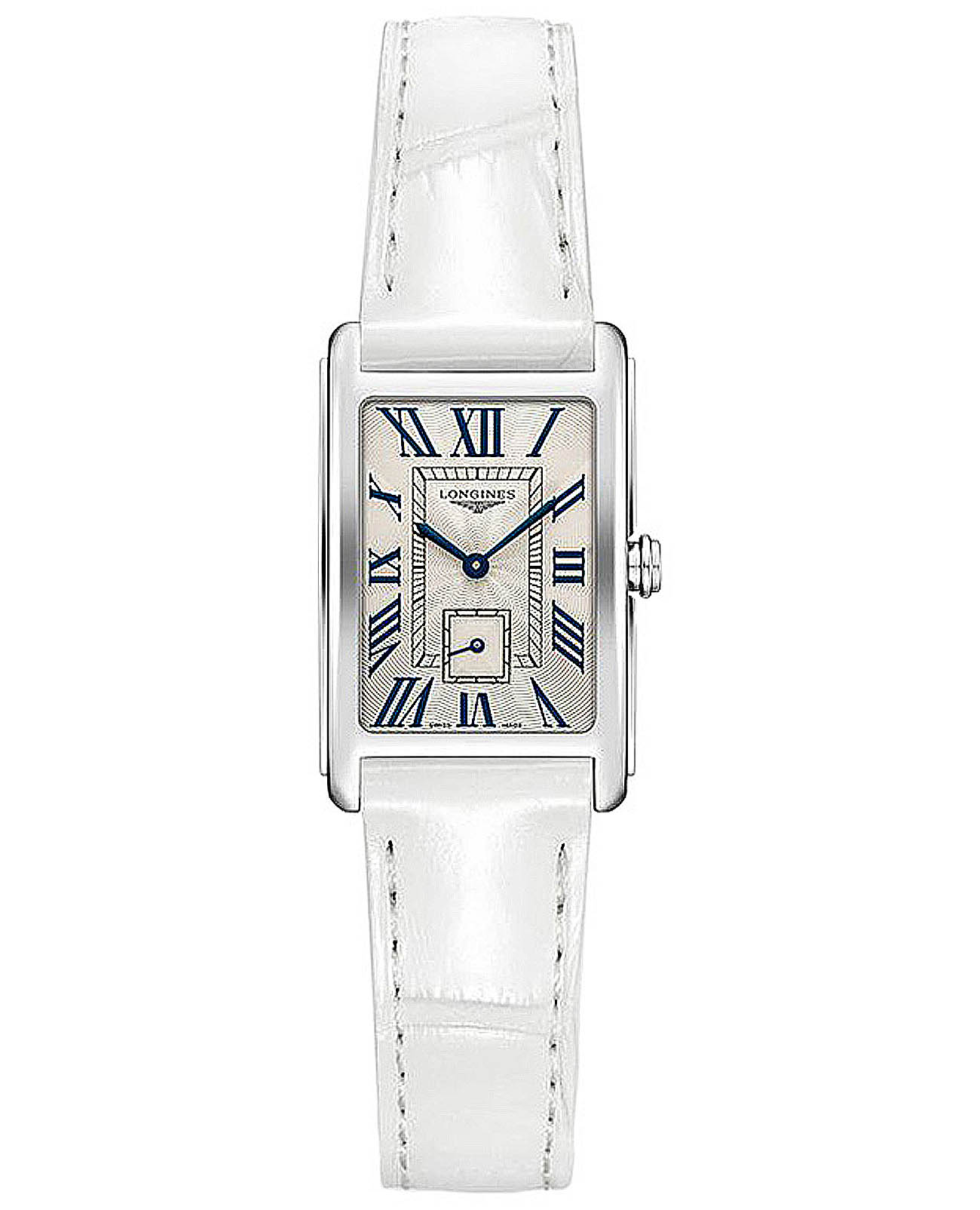 Longines Longines Conquest L5.512.4.71.2  L55124712 кварцевые женские часы бежевый циферблат, браслет кожаный — вид спереди