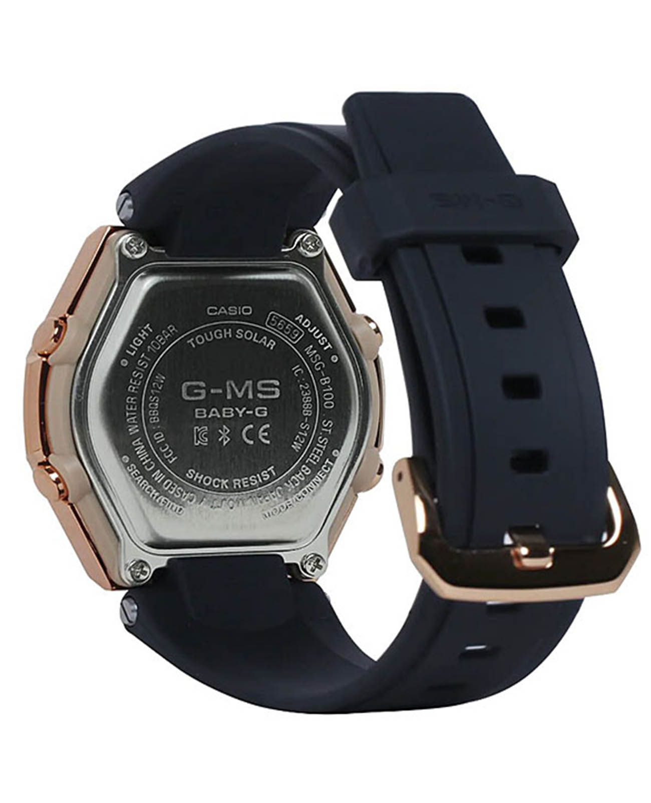 Casio Casio Baby-G MSG-B100G-1AER, baby-g япония женские часы на браслете пластик боковой вид