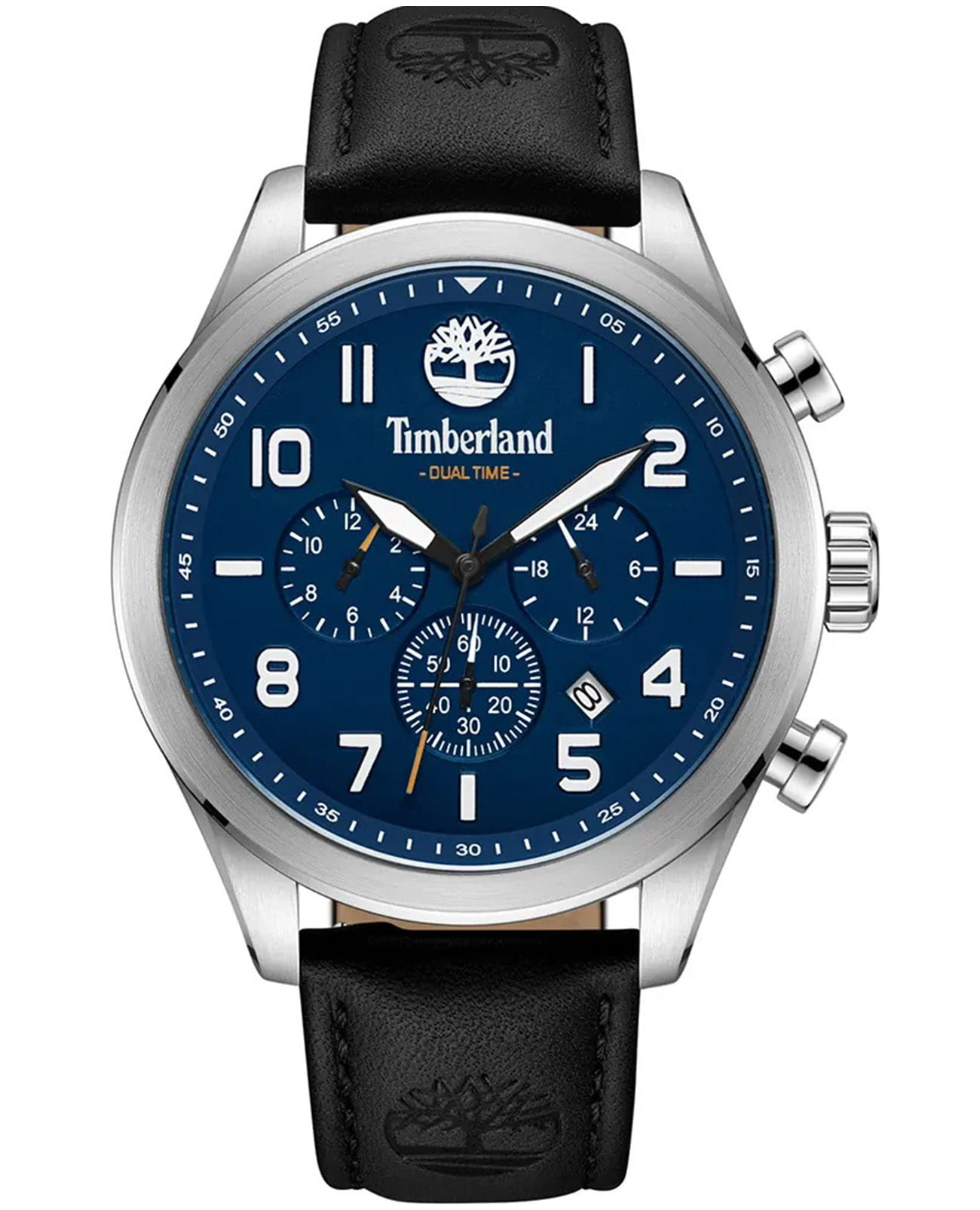 Timberland Timberland Ashmont TDWGF0009702  TDWGF0009702 кварцевые мужские часы синий циферблат, браслет кожаный — вид спереди