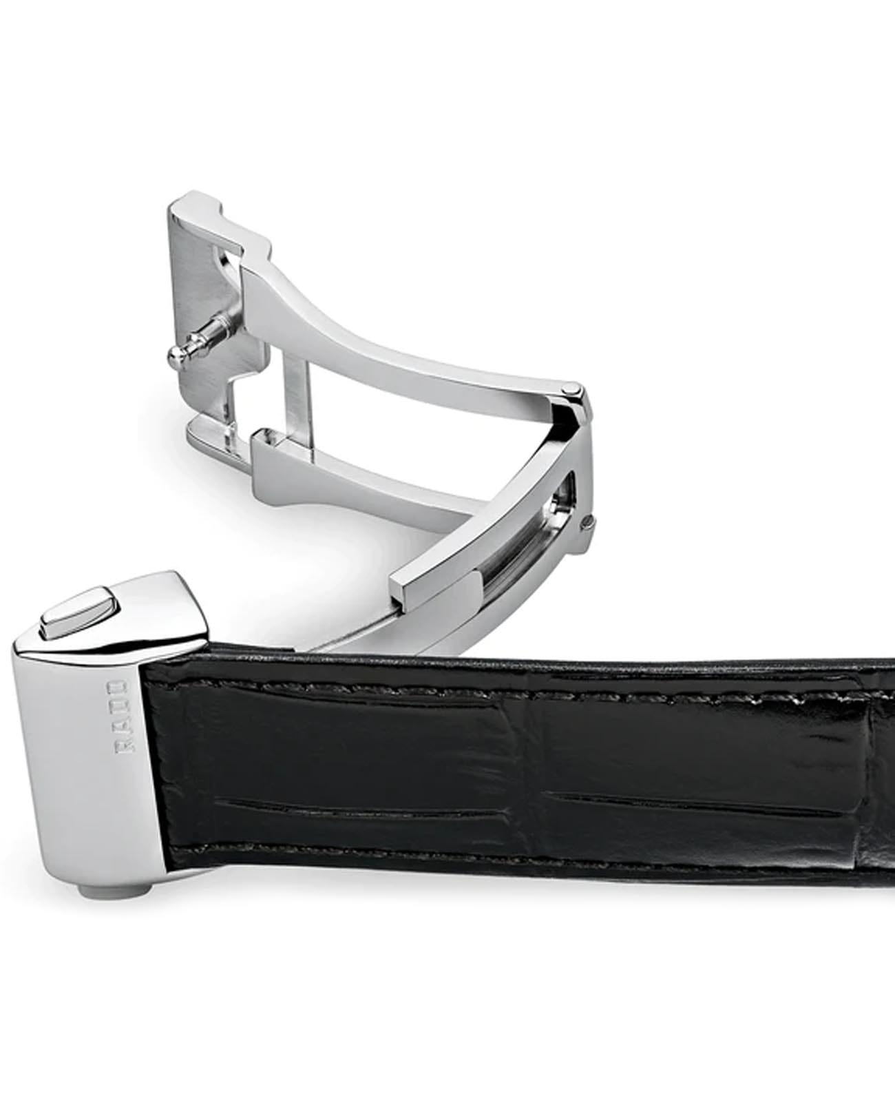 Rado Rado Coupole R22860045, coupole швейцария мужские часы на браслете кожаный боковой вид