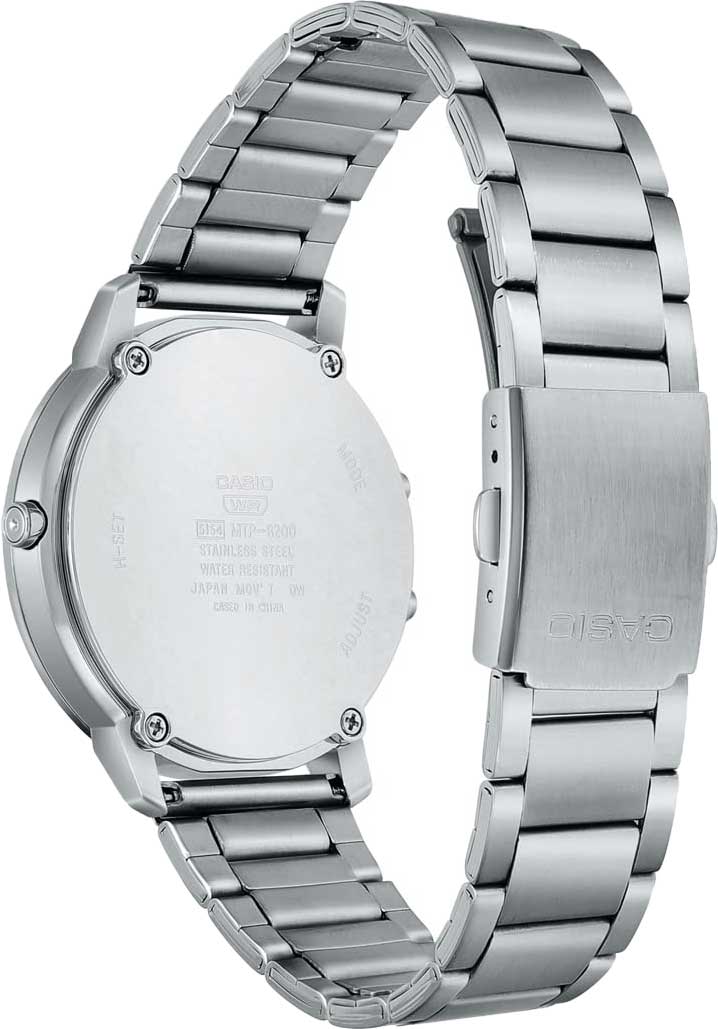 Casio Casio Collection MTP-B200D-1E, collection япония мужские часы на браслете нержавеющая сталь боковой вид