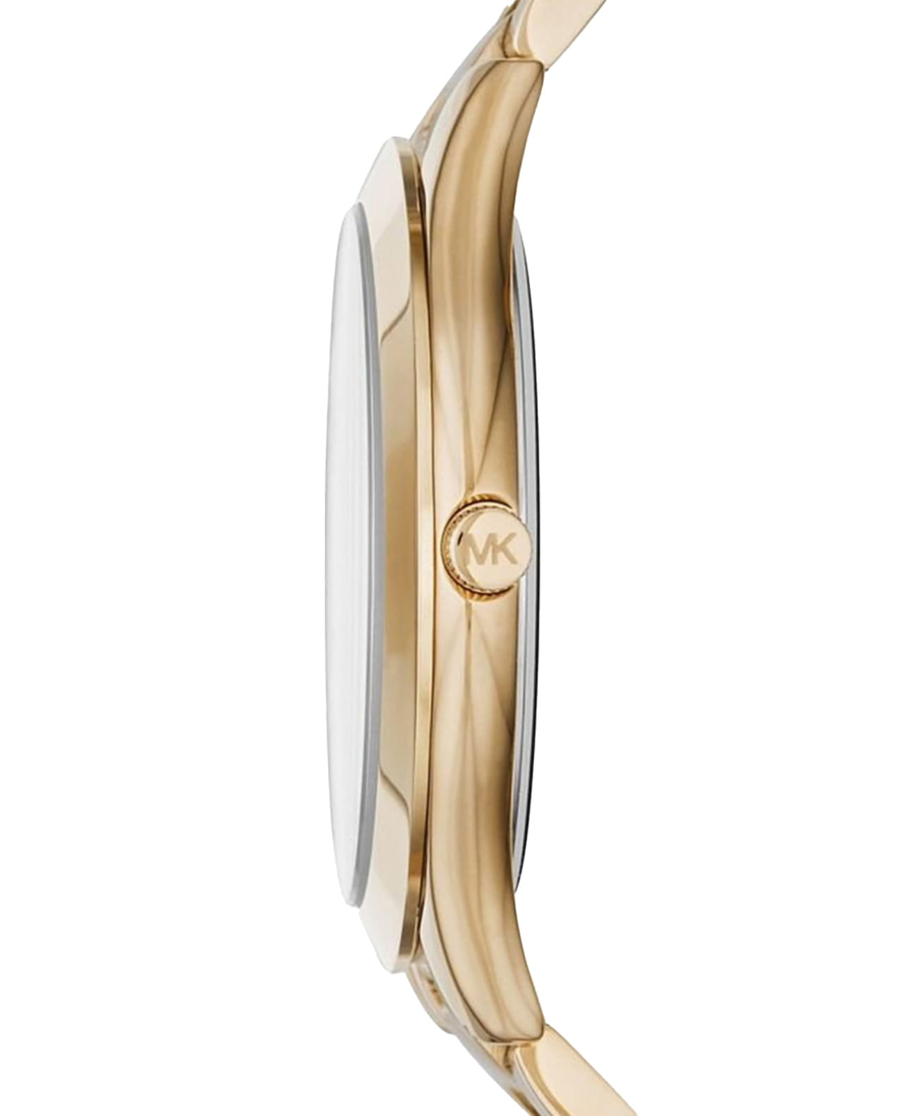 Michael Kors Michael Kors Runway MK3435,  сша женские часы на браслете сталь c pvd покрытием боковой вид