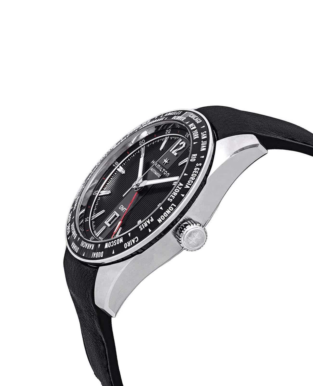 Hamilton Hamilton Broadway GMT Limited Edition H43725731 , наручные мужские часы фото под углом