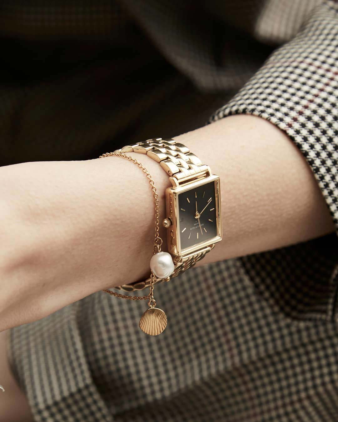 Rosefield QMBG-Q025 женские часы застежка крупным планом