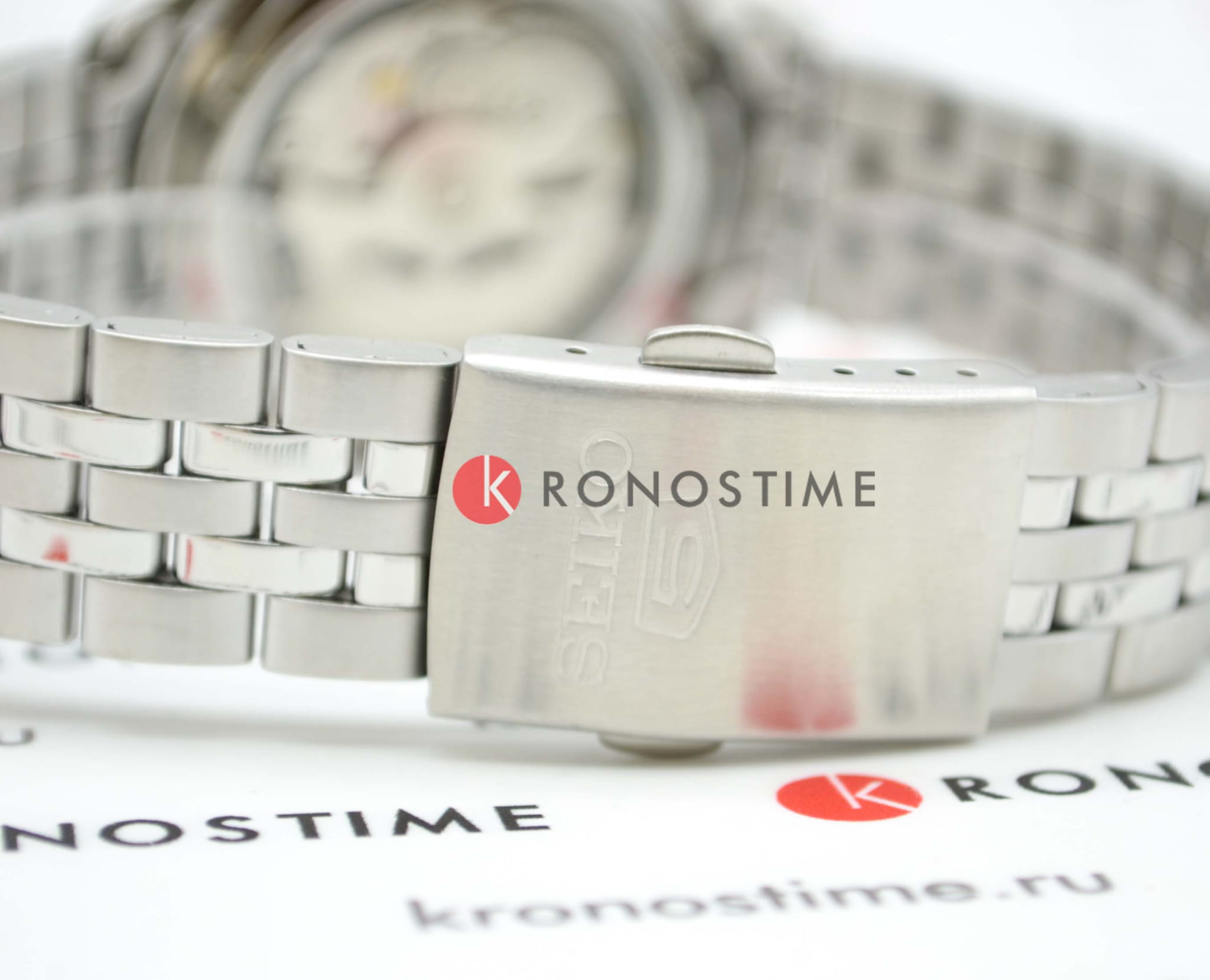 Seiko Seiko 5 Regular SNKL23K1 механические мужские часы часы крупный план черный циферблата