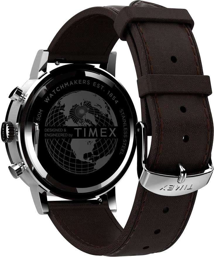 Timex Timex Midtown Chronograph TW2V36600,  сша мужские часы на браслете кожаный боковой вид