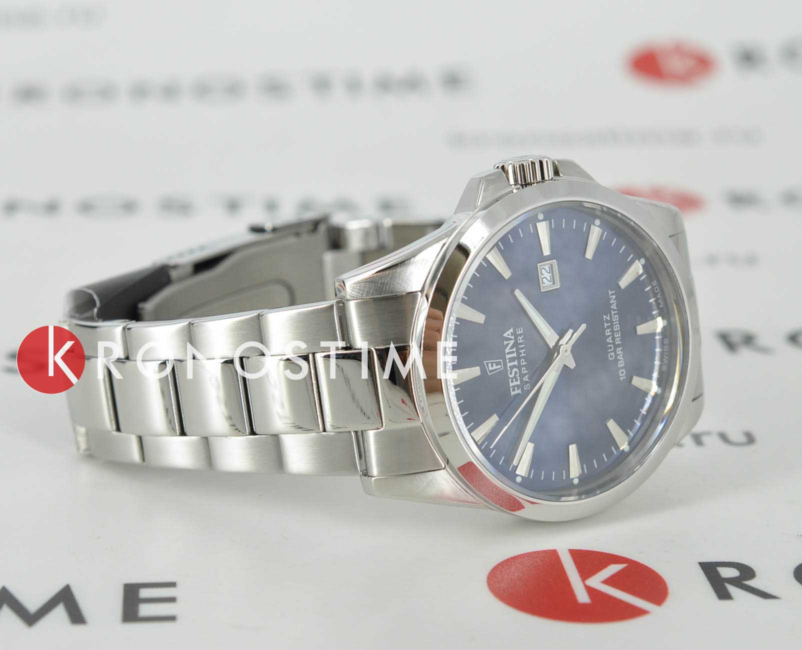 Festina Festina Swiss Made F20024/3,  испания мужские часы на браслете нержавеющая сталь 316l боковой вид