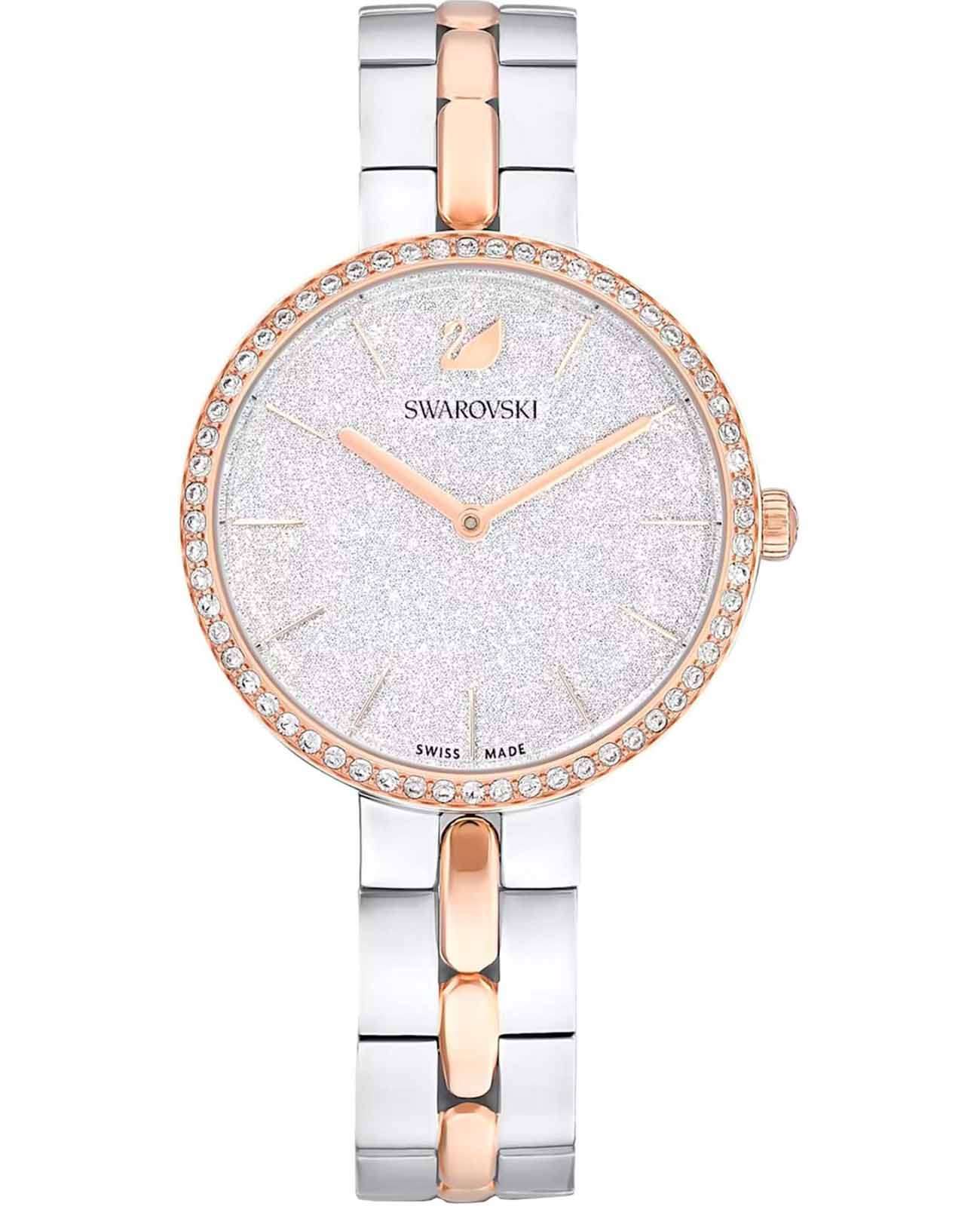 Swarovski Swarovski Cosmopolitan 5644081  5644081 кварцевые женские часы серебристый циферблат, браслет нержавеющая сталь с pvd-покрытием — вид спереди