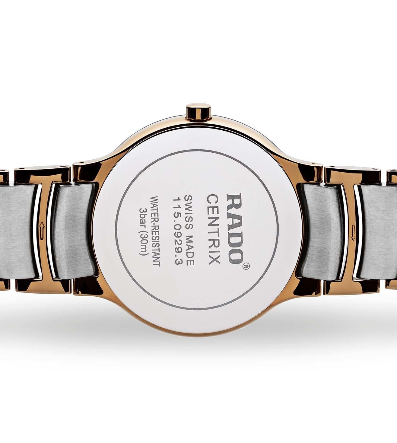Rado Rado Centrix Diamonds R30554723, centrix швейцария мужские часы на браслете сталь c pvd покрытием боковой вид