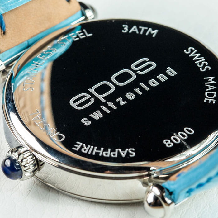 Epos Epos Quartz 8000.700.20.96.16,  швейцария женские часы на браслете кожаный боковой вид