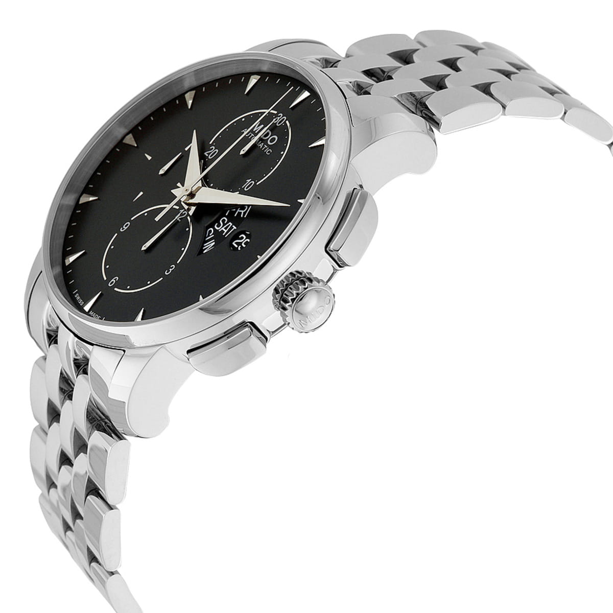 Mido Mido Baroncelli M8607.4.18.12 механические мужские часы часы крупный план черный циферблата