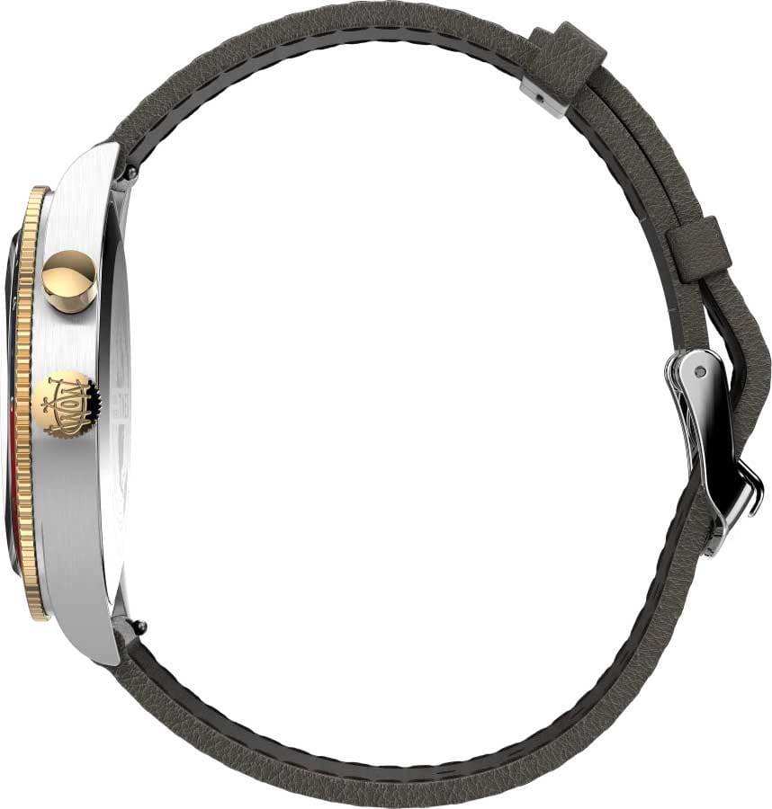 Timex Timex Waterbury Traditional GMT TW2U99100 мужские часы белый циферблат на запястье