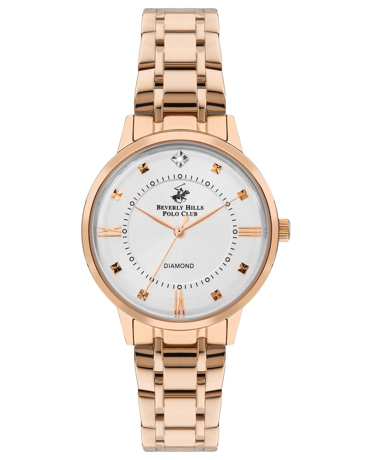 Beverly Hills Polo Club Beverly Hills Polo Club BP3388C.430  BP3388C.430 кварцевые женские часы серебристый циферблат, браслет нержавеющая сталь с ip-покрытием — вид спереди