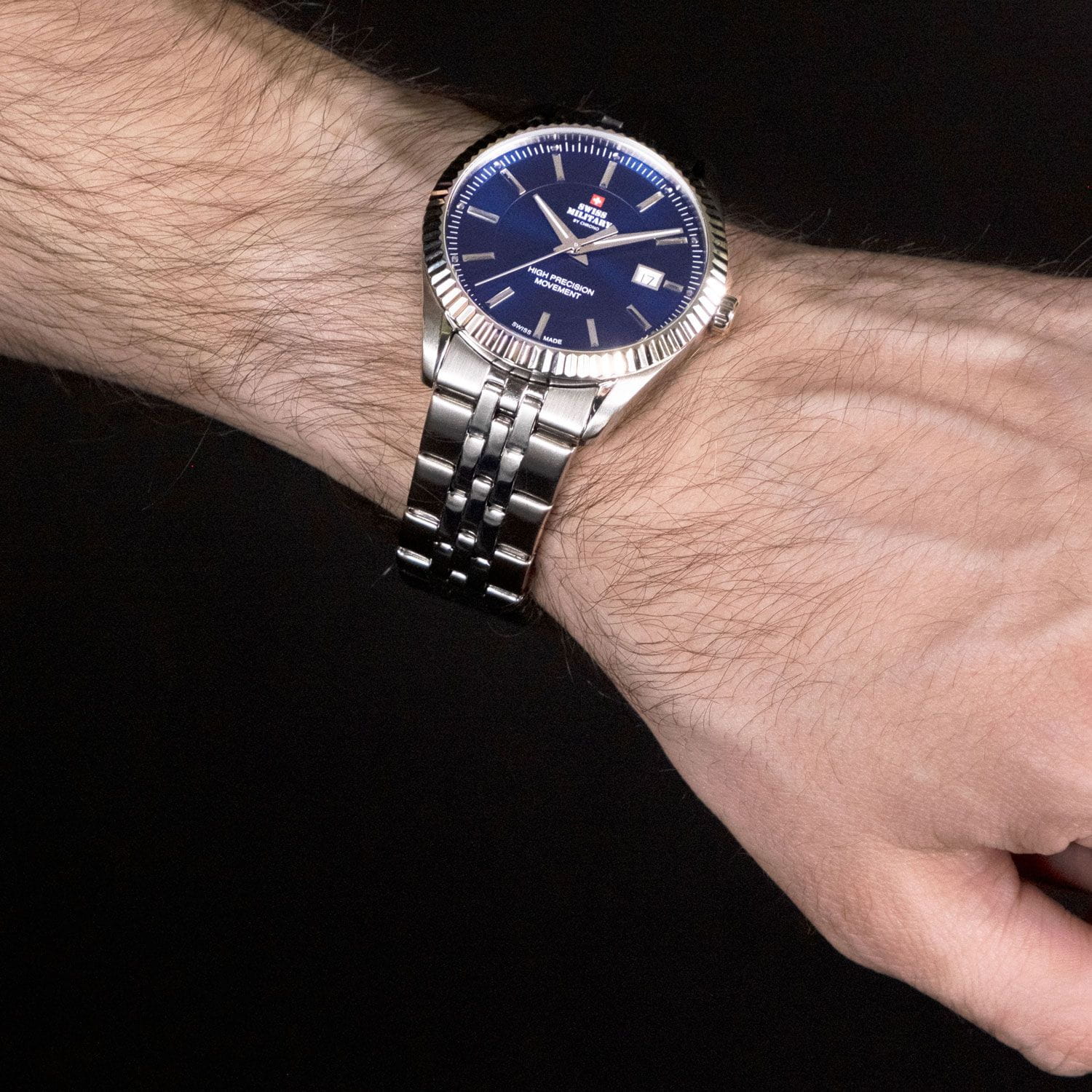 Swiss Military by Chrono Swiss Military by Chrono Сверхточные SM34065.03 швейцария наручные мужские часы заводная головка с логотипом Swiss Military by Chrono