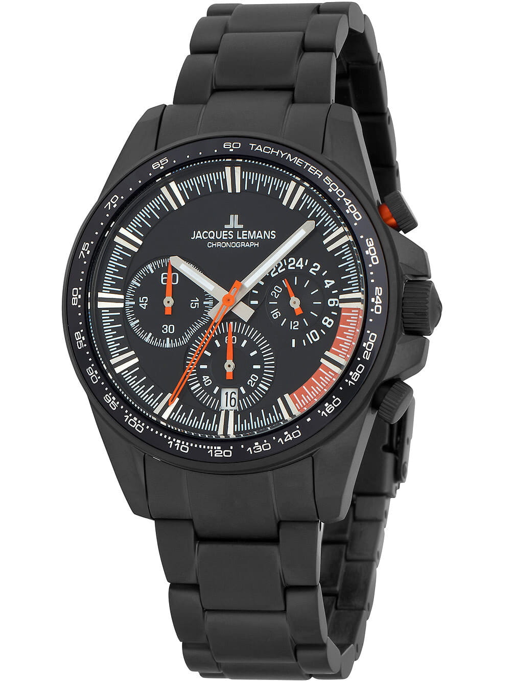 Jacques Lemans Jacques Lemans Liverpool Chronograph 1-2127H, liverpool австрия мужские часы на браслете нержавеющая сталь с pvd-покрытием боковой вид