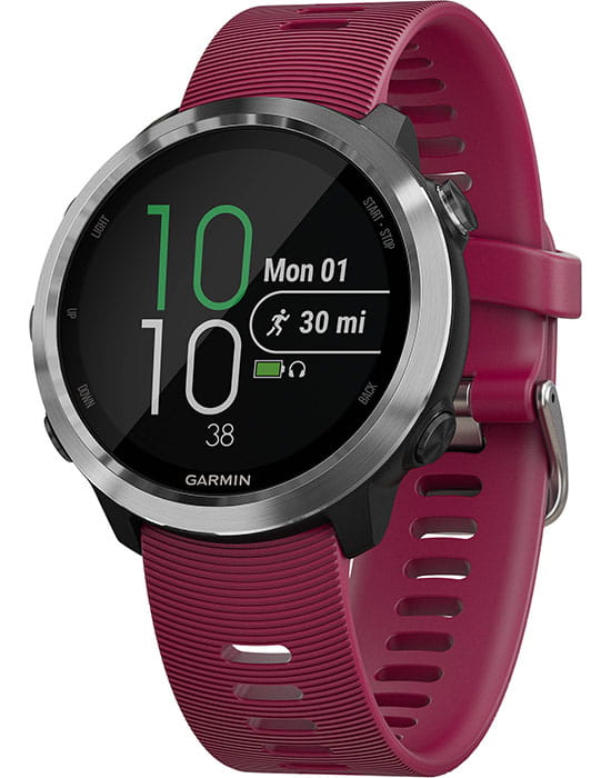 Garmin Garmin Forerunner 645 Music 010-01863-31  010-01863-31 электронные мужские часы цветной циферблат, браслет силикон — вид спереди