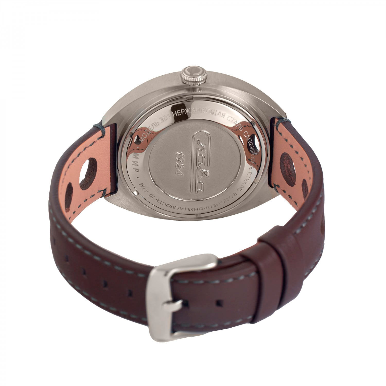 Слава Слава Мир 3010699/300-8205 механические мужские часы часы крупный план бежевый циферблата