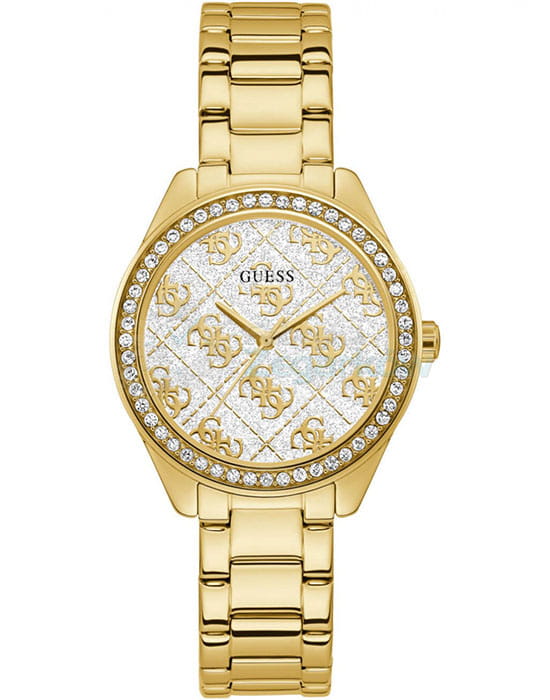 Guess GUESS GW0001L2  GW0001L2 кварцевые женские часы серебристый циферблат, браслет сталь с ip покрытием — вид спереди