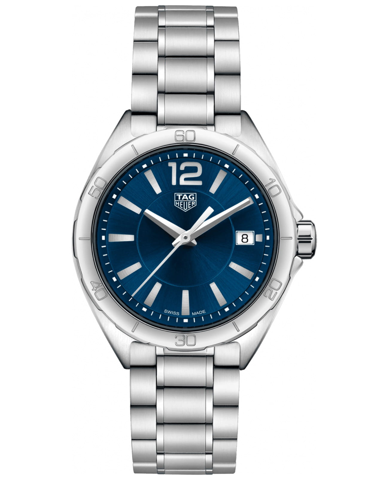 TAG Heuer TAG Heuer Formula 1 WBJ1312.BA0666  WBJ1312.BA0666 кварцевые женские часы синий циферблат, браслет нержавеющая сталь — вид спереди