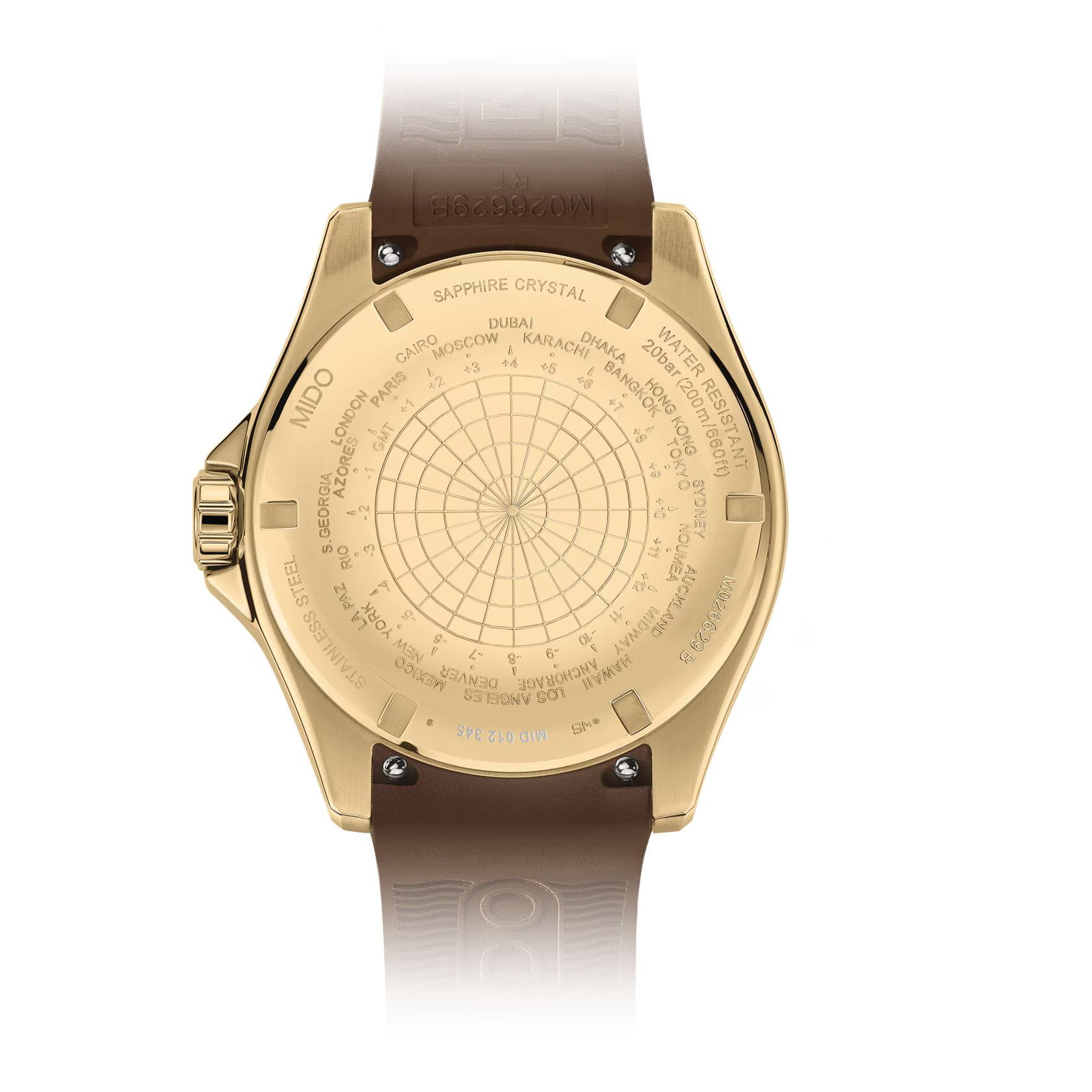 Mido Mido Ocean Star GMT M026.629.37.291.00 , наручные мужские часы фото под углом