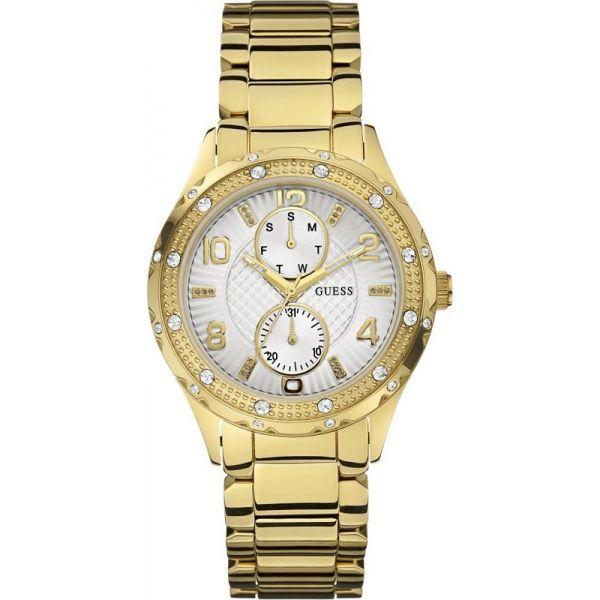 Guess Guess W0442L2  W0442L2 кварцевые женские часы белый циферблат, браслет  — вид спереди