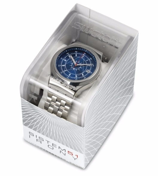 Swatch Swatch Irony Sistem51 YIS401G мужские часы синий циферблат на запястье