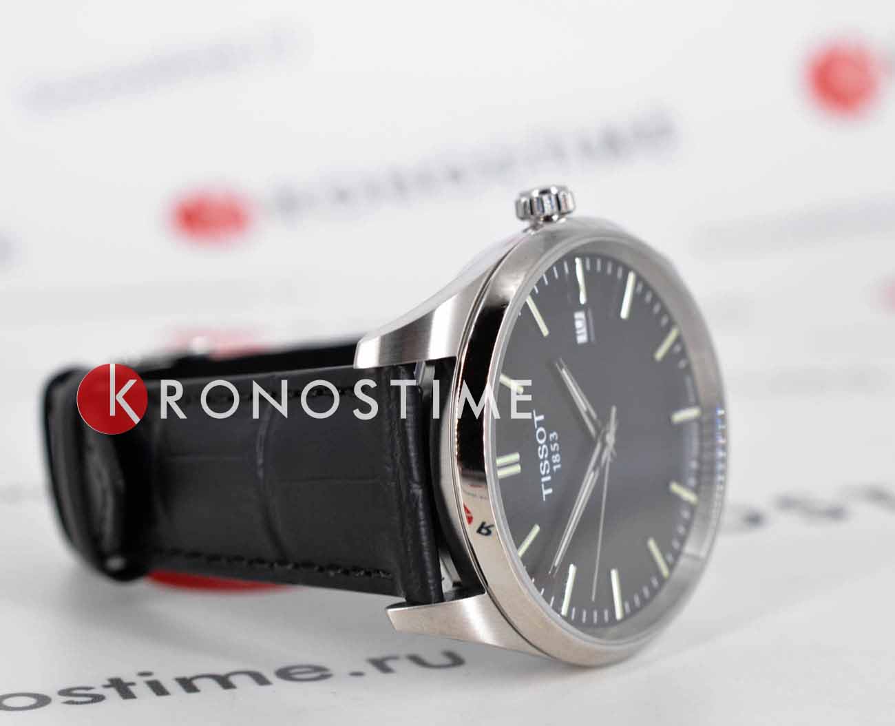 Tissot Tissot PR 100 Quartz 40mm T150.410.16.051.00, t-classic швейцария мужские часы на браслете кожаный боковой вид