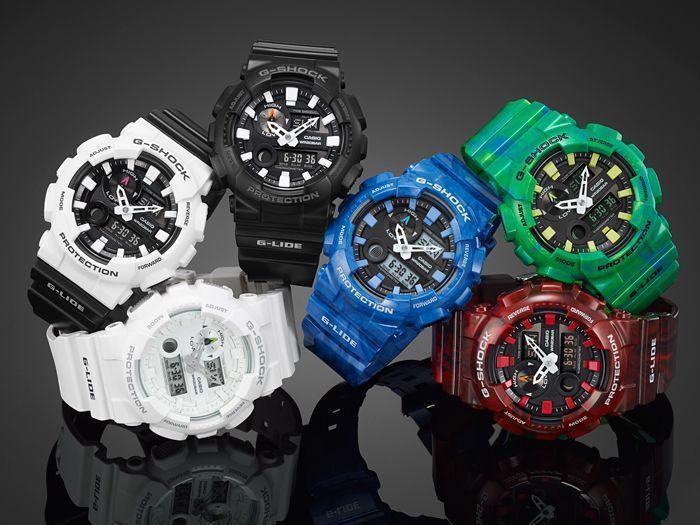 Casio Casio G-Shock GAX-100A-7A, g-shock япония мужские часы на браслете пластик боковой вид