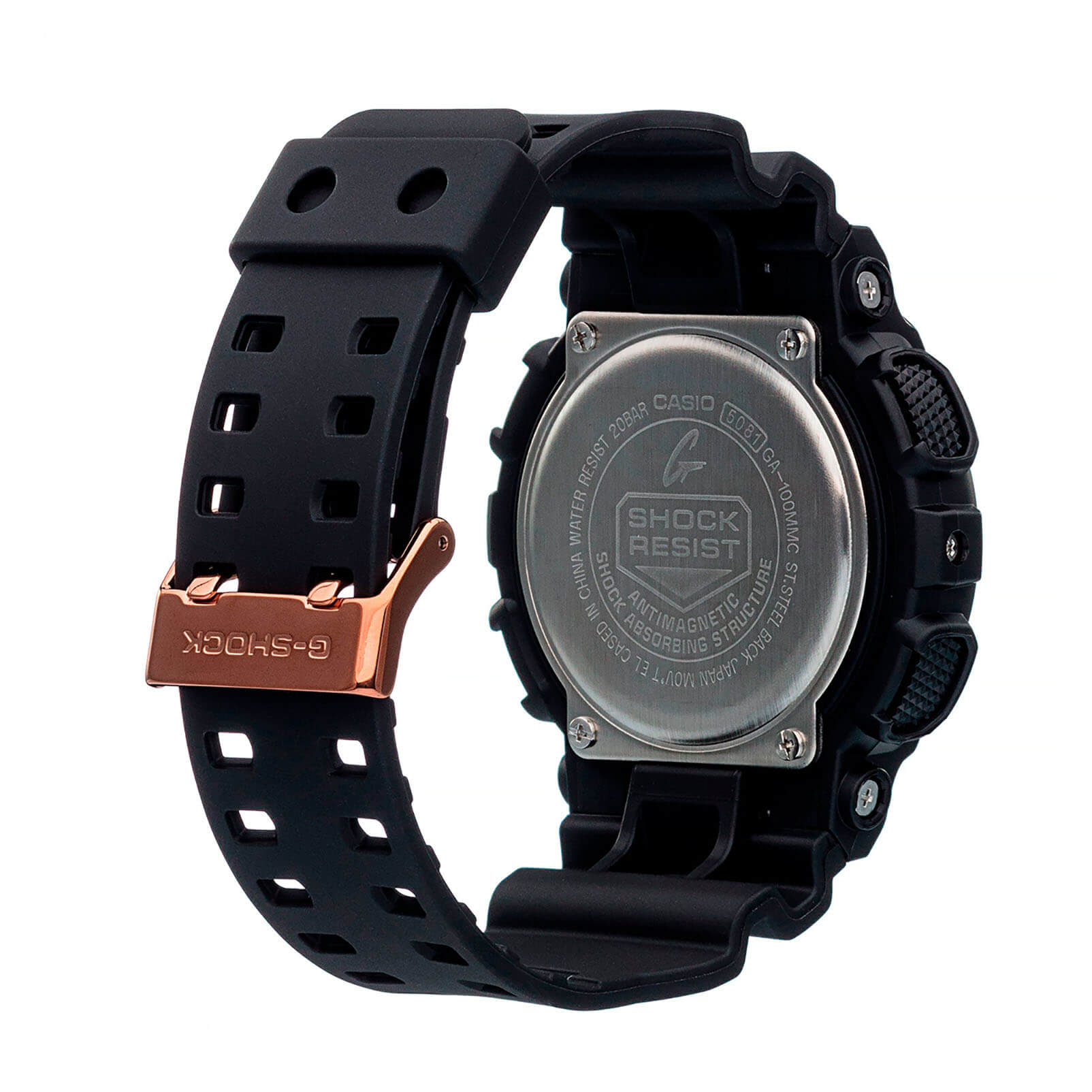 Casio Casio G-Shock GA-100MMC-1A, g-shock япония мужские часы на браслете пластик боковой вид