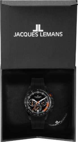 Jacques Lemans Jacques Lemans Sport 1-2127D кварцевые мужские часы часы крупный план черный циферблата