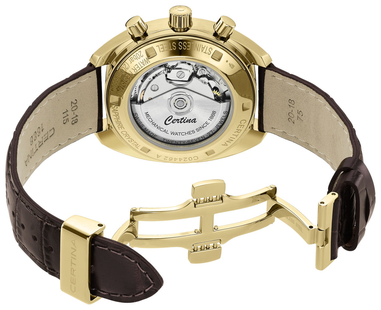 Certina Certina DS-2 C024.462.36.091.00, sport швейцария мужские часы на браслете кожаный боковой вид