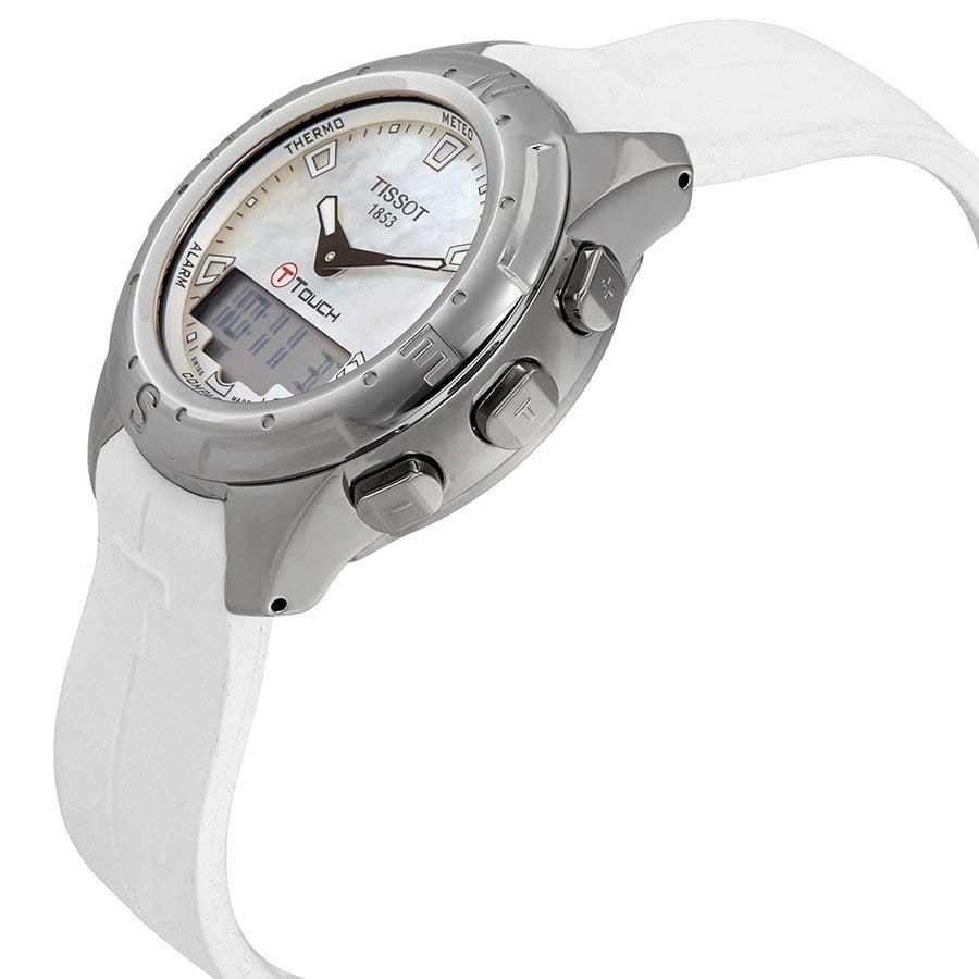 Tissot Tissot T-Touch II Titanium Lady T047.220.47.111.00, t-sport швейцария женские часы на браслете силикон боковой вид