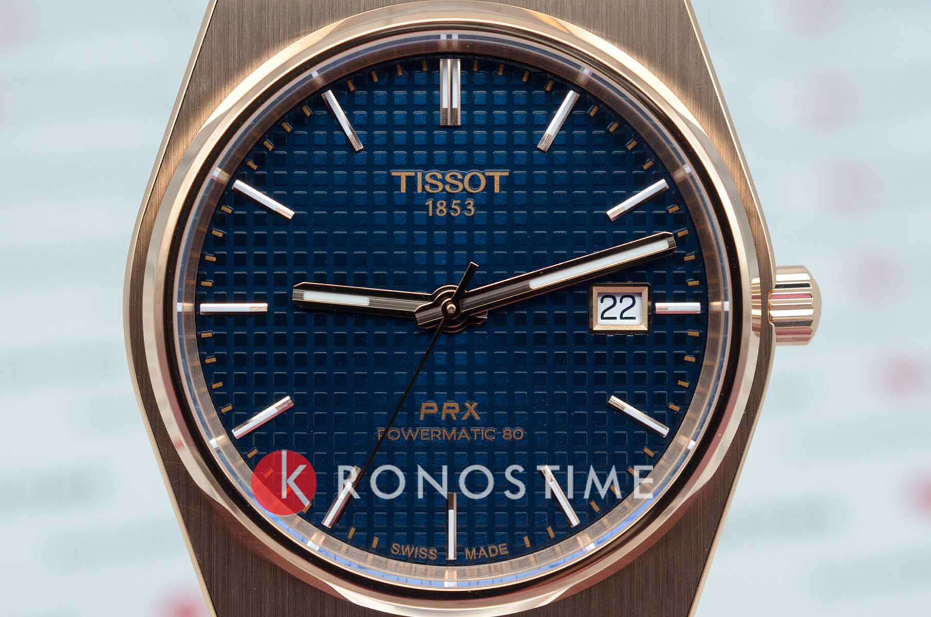 Tissot Tissot PRX Powermatic Т137.407.33.041.00, prx швейцария мужские часы на браслете нержавеющая сталь с pvd-покрытием боковой вид
