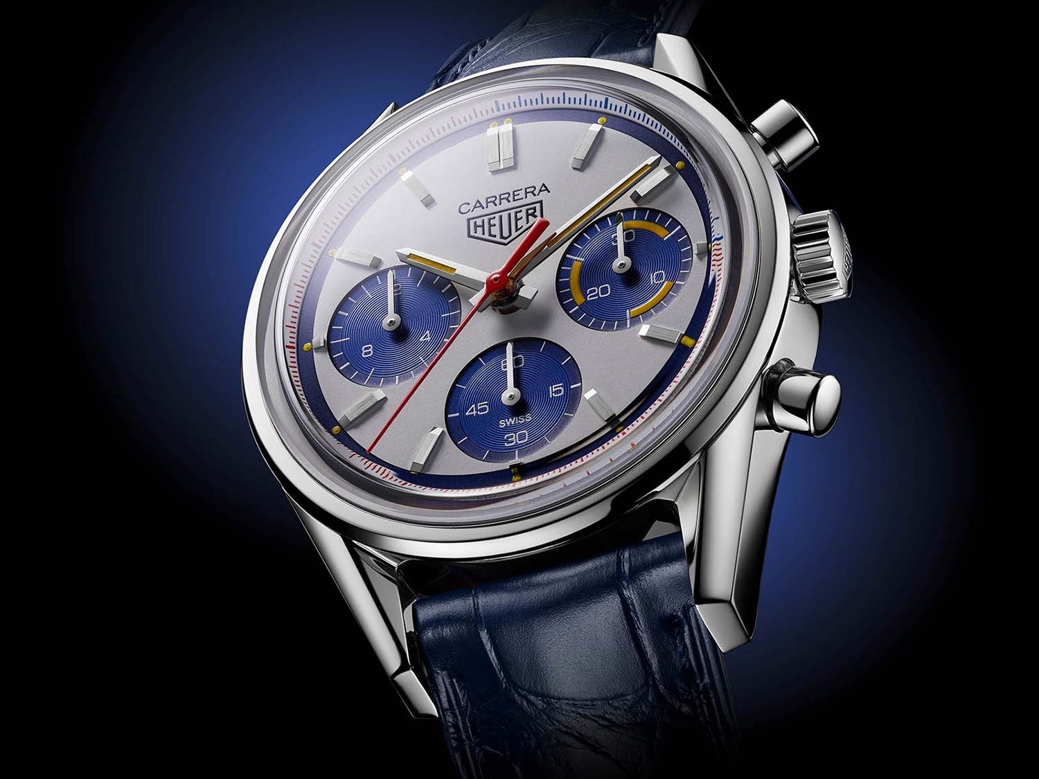 TAG Heuer TAG Heuer Carrera Limited Edition CBK221C.FC6488 механические мужские часы часы крупный план белый циферблата