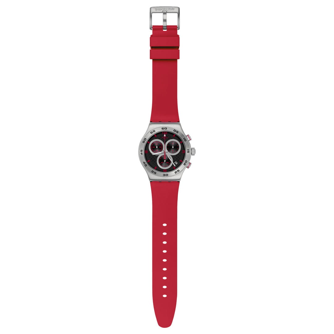 Оригинальные часы Swatch Swatch I New Chrono YVS524 кварцевые калибр механизма  общий вид