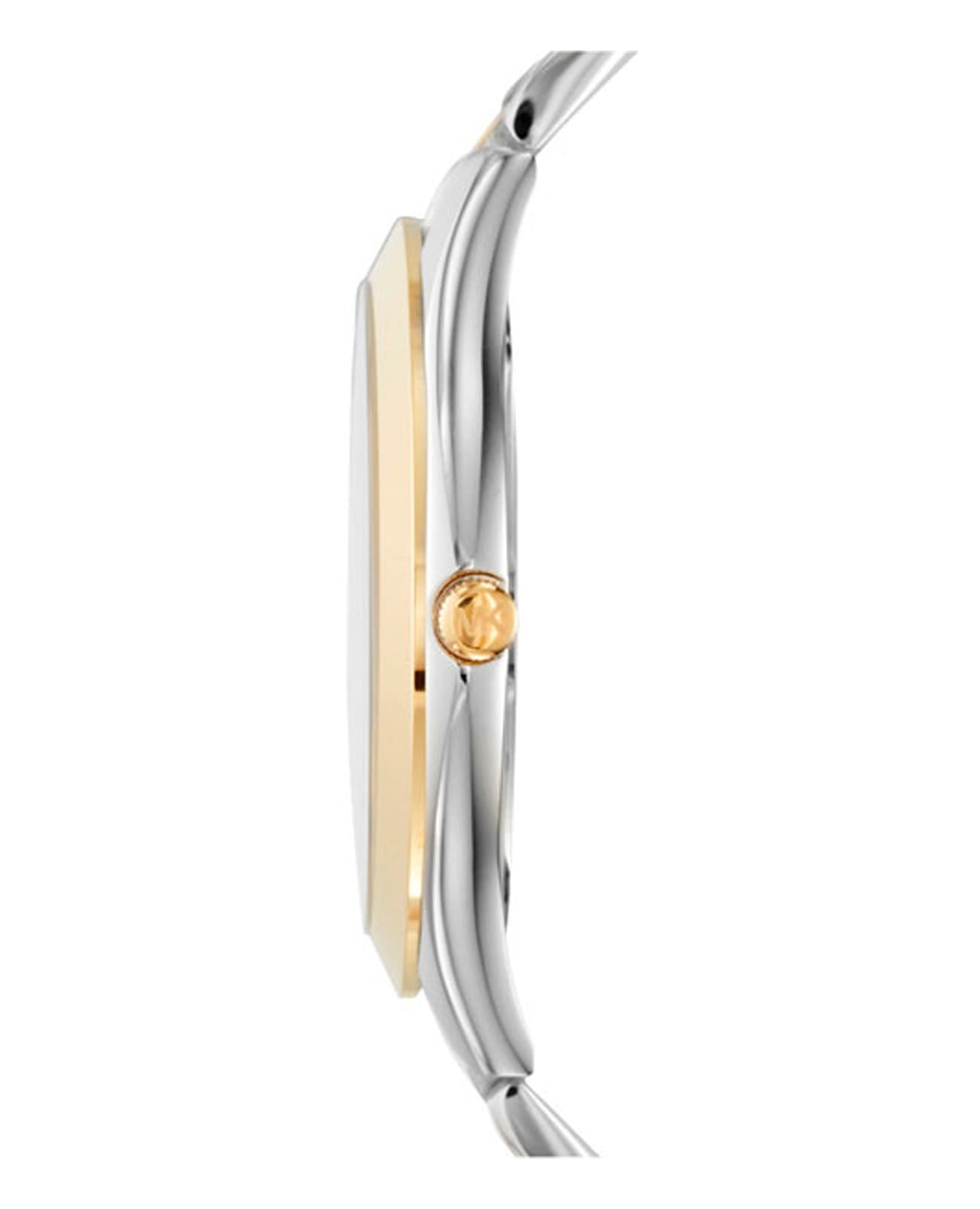 Michael Kors Michael Kors Ladies Metals MK3198,  сша женские часы на браслете нержавеющая сталь с pvd-покрытием боковой вид