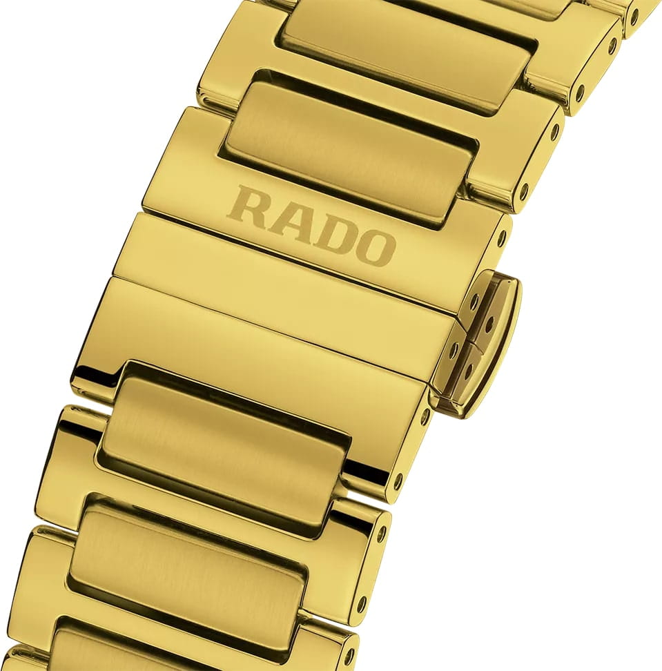 Rado Rado The Original Automatic R12161253,  швейцария мужские часы на браслете нержавеющая сталь с pvd-покрытием боковой вид