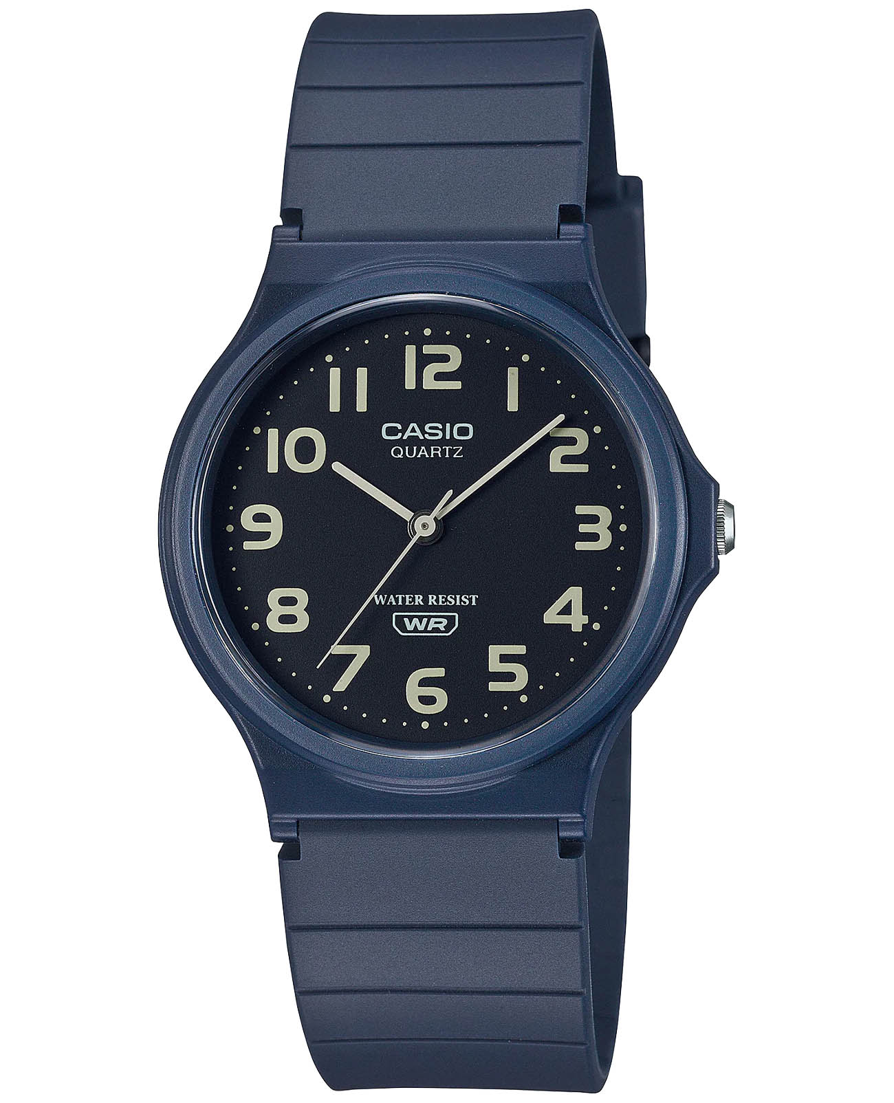 Casio Casio Collection MQ-24UC-2B  MQ-24UC-2B кварцевые женские часы черный циферблат, браслет пластик — вид спереди