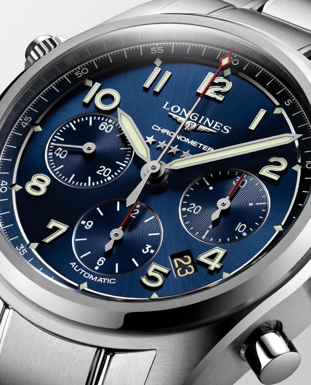 Longines Longines Spirit L3.820.4.93.6  - задняя крышка металл сталь корпуса, швейцария часы
