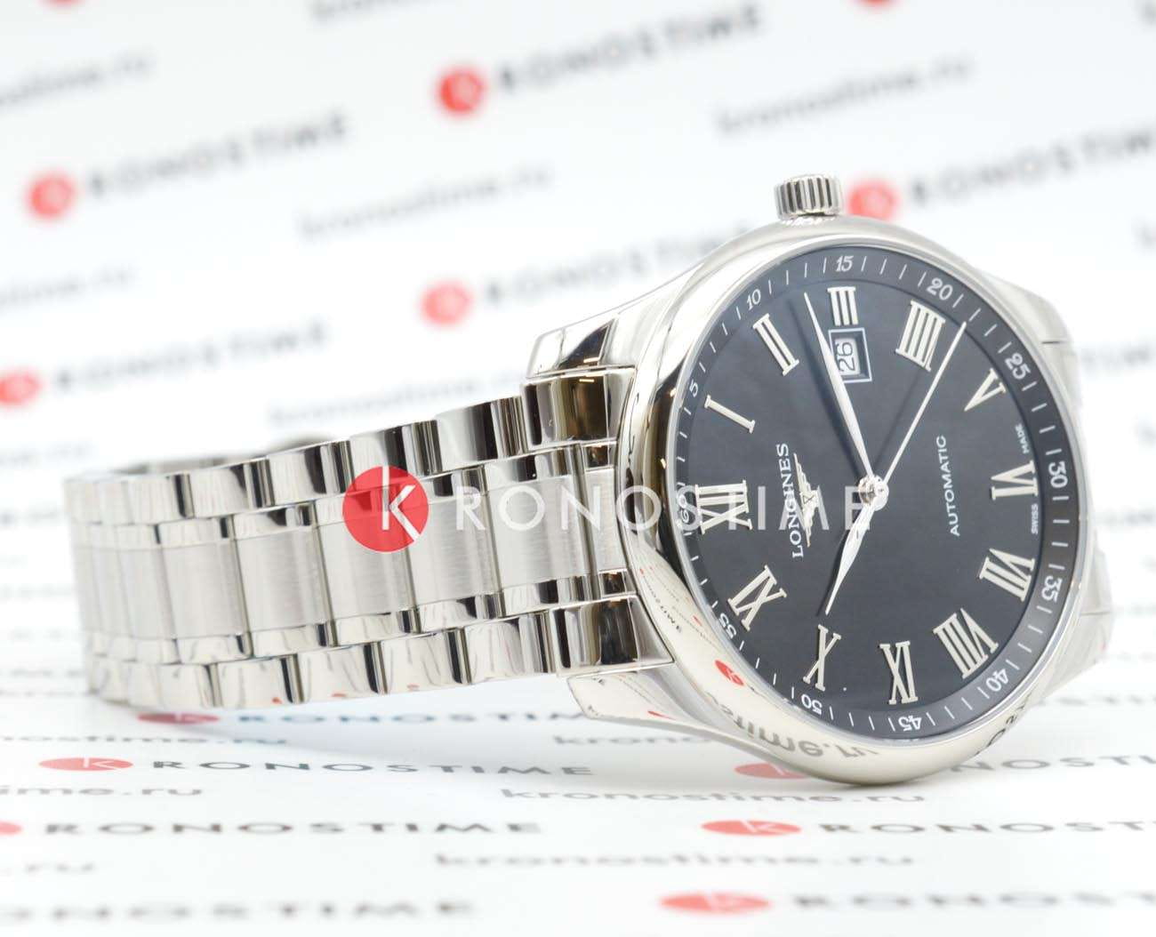 Longines Longines Master Collection L2.893.4.59.6 мужские часы черный циферблат на запястье